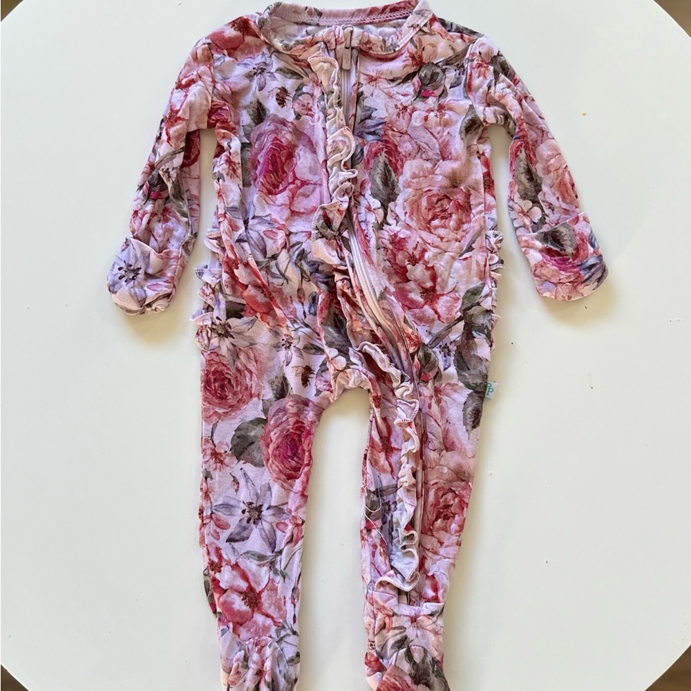 Floral Posh Peanut Footie